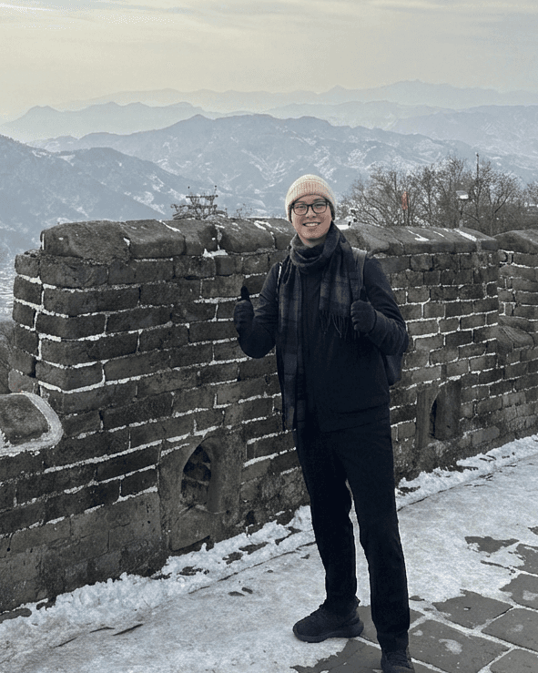 Michael Ng at the Great Wall of China